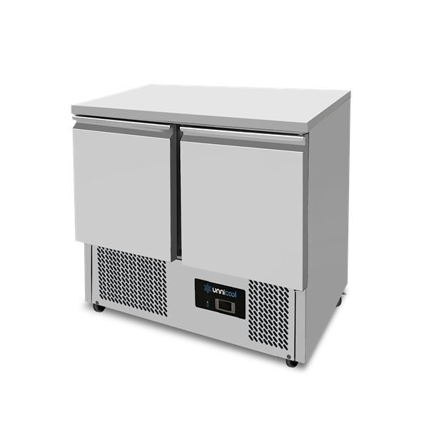 Refrigerated Counter | 2 Doors (1/1 GN) | +2°C to +8°C | 90 × 70 × 85 (H) cm