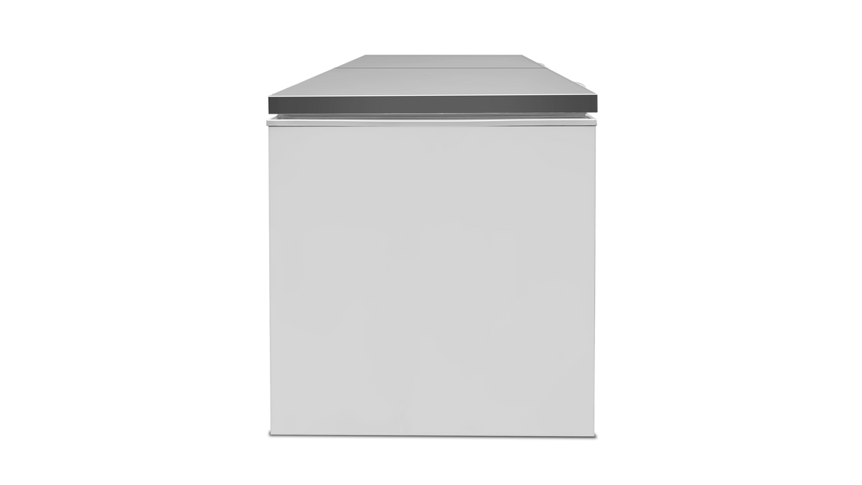 Chest Freezer 558 Liters – White with Stainless Steel Lid – -18°C to -25°C