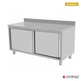 Work cabinet – with sliding door & backspash