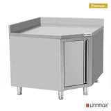 Worktable Corner with Door + Upstand 1000x700