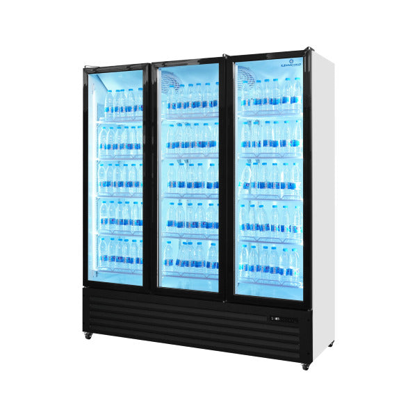 Professional Display Refrigerator 1160 Liters with 3 Glass Doors