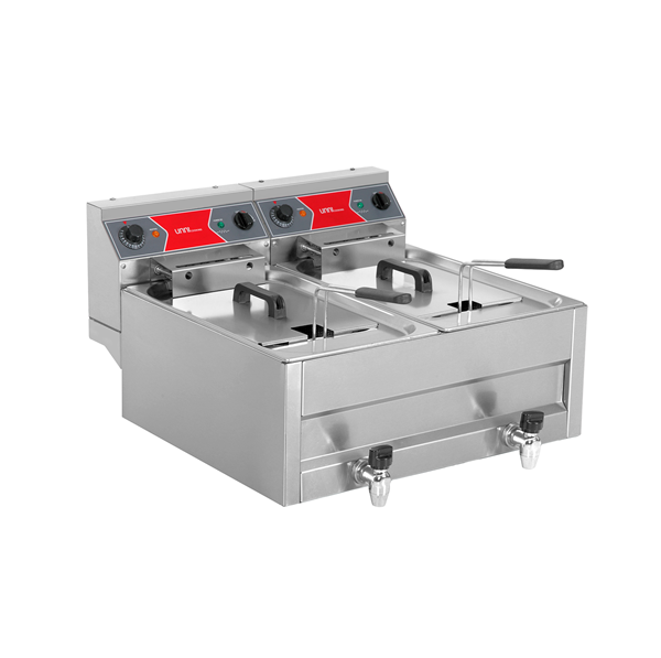 Deep Fryer | Electric | 2x10L | 50°C/200°C | 2x9kW (400V)