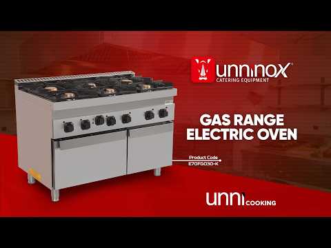 Gas range with electric oven – 6 burners – E70FGO30-K