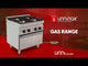 Gas Range with Cabinet Base 4 Burners