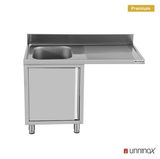 Dishwasher sink unit 140x70xH85 Bowl Left