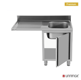 Dishwasher sink unit 140x70xH85 Bowl Right