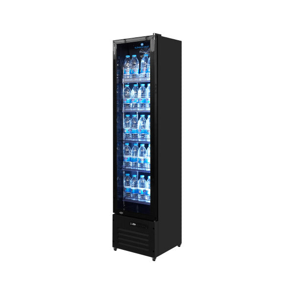 Narrow Display Refrigerator 164 Litres with Glass Door –