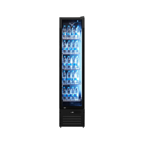 Narrow Display Refrigerator 164 Litres with Glass Door –