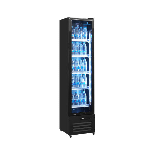 Narrow Display Refrigerator 164 Litres with Glass Door –