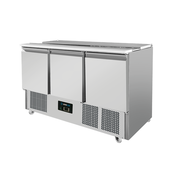 Saladette – Compact Line, 3 Doors | Suitable for GN Containers