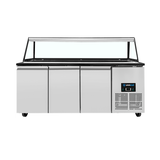Saladette Worktop – Capacity 5 × GN 1/1 – 188 × 82 × 85.5 cm