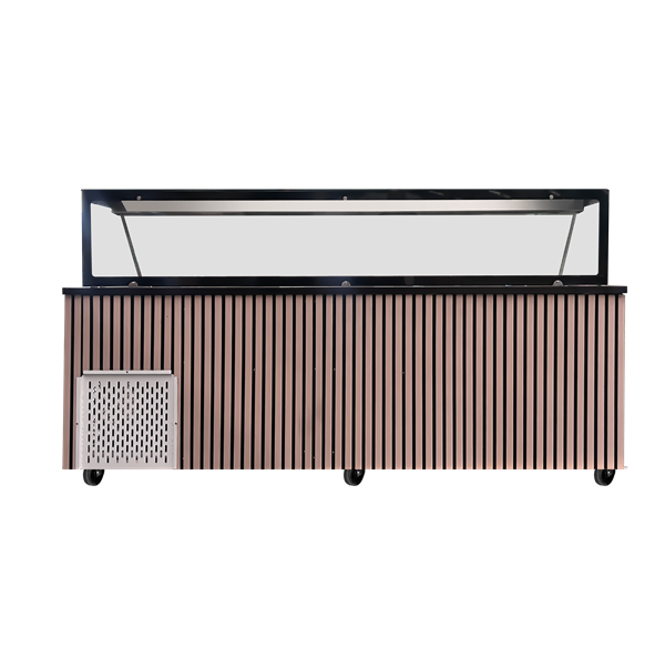 Saladette Worktop – Capacity 6 × GN 1/1 – 223 × 82 × 85.5 cm