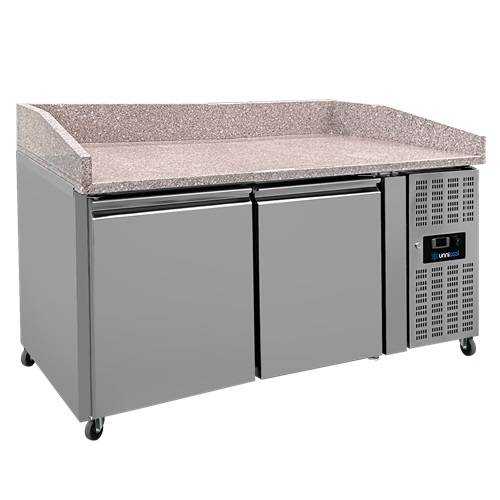 Pizza Prep Table – 2 Doors – 151 × 80 × 100 cm