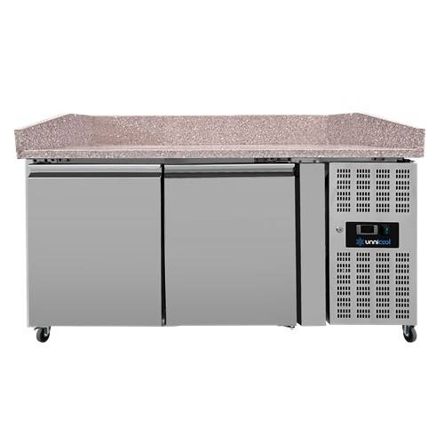 Pizza Prep Table – 2 Doors – 151 × 80 × 100 cm