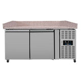 Pizza Prep Table – 2 Doors – 151 × 80 × 100 cm