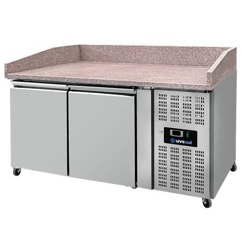 Pizza Prep Table – 2 Doors – 151 × 80 × 100 cm