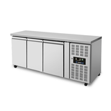 Refrigerated Counter - 3 Doors - Without Upstand - 1790 × 700 × 850 mm