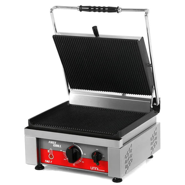 Professional Contact Grill Ribbed – 360x300 mm