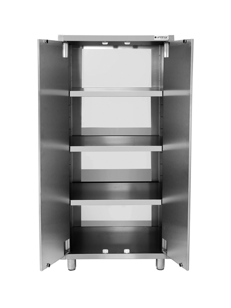 Tableware cupboard - 800x600x1800mm - 2 hinged doors